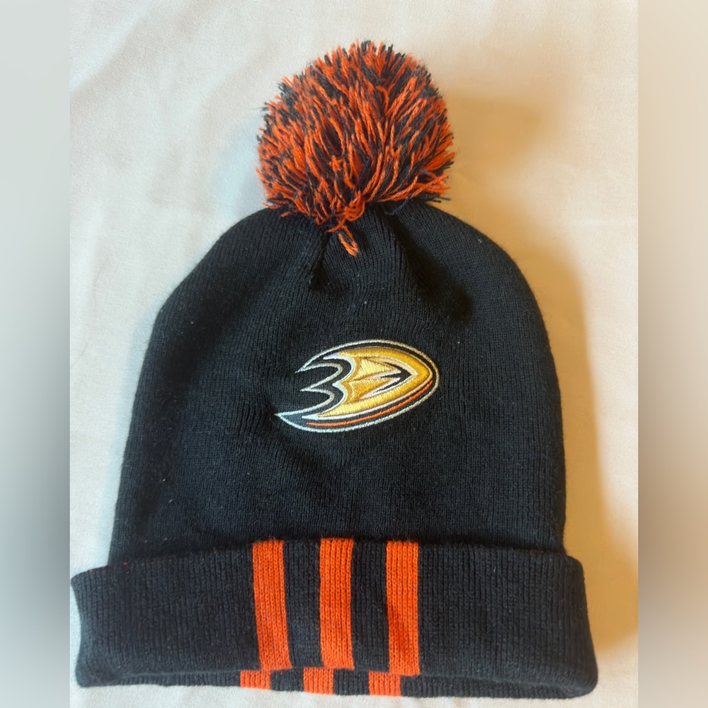 Anaheim Ducks Three Stripe Adidas Beanie